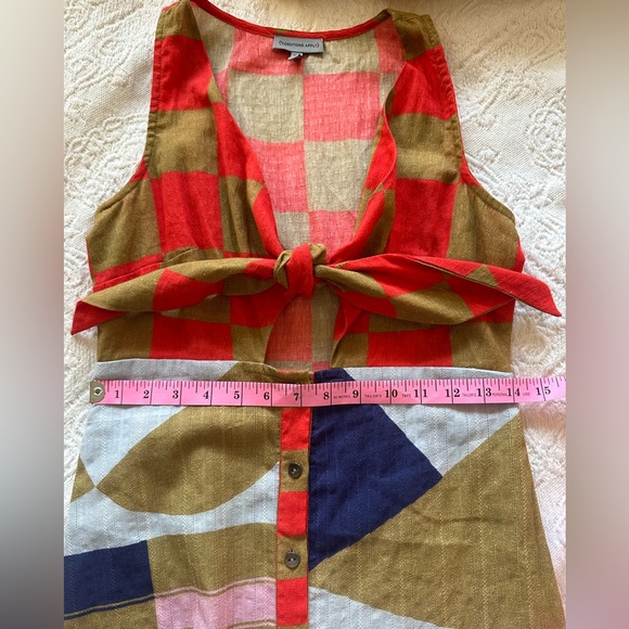 Conditions Apply XSP sleeveless cotton midi dress with working tie at bust. - Picture 9 of 11